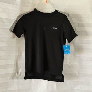 Pro Player Boys Short Sleeve Shirt Size 4 Black Gray Athletic Tee Top